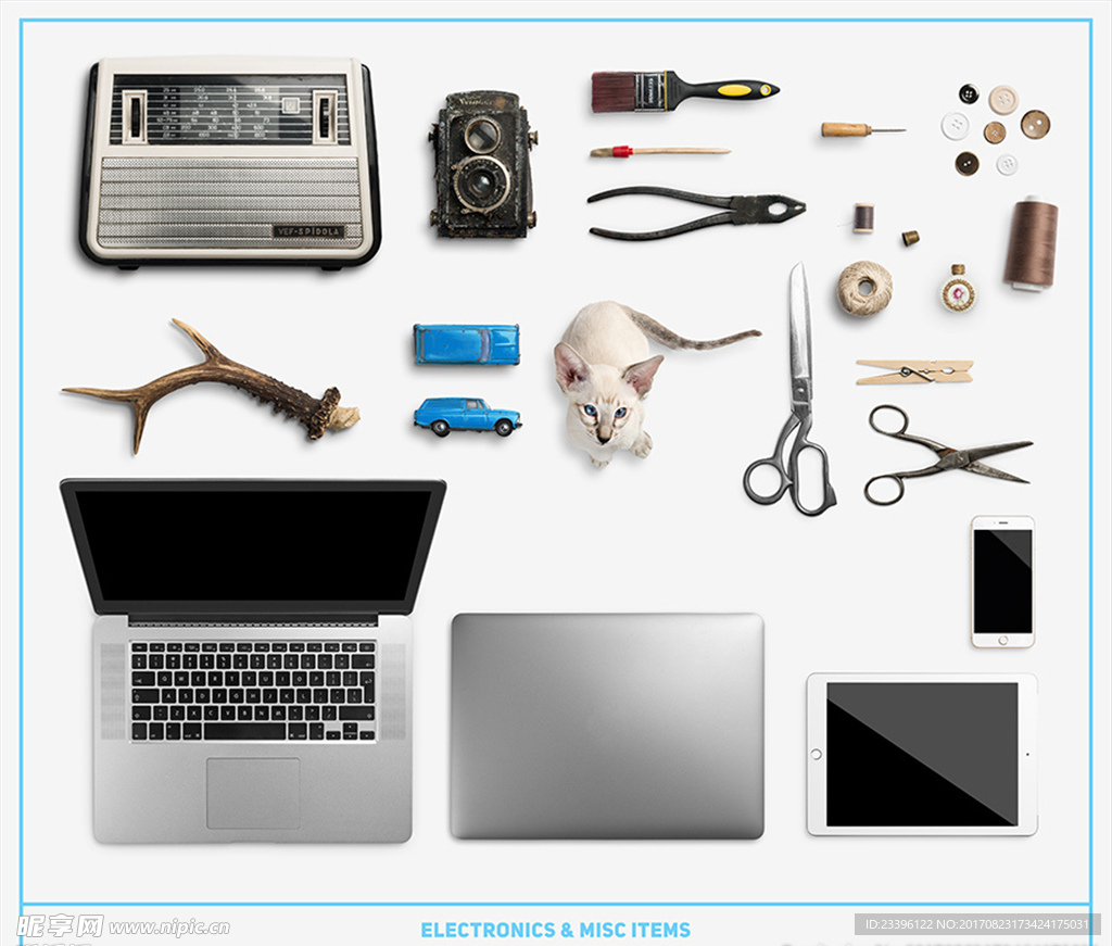 苹果电脑 工具 收音机 老相机