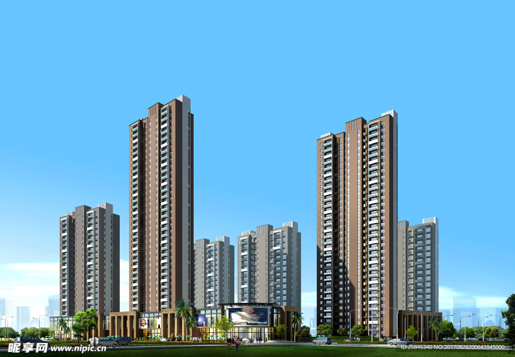 高层住宅商业广告图