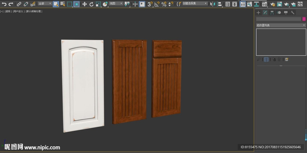 橱柜门板3dMax模型