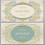 欧式矢量邀请函
