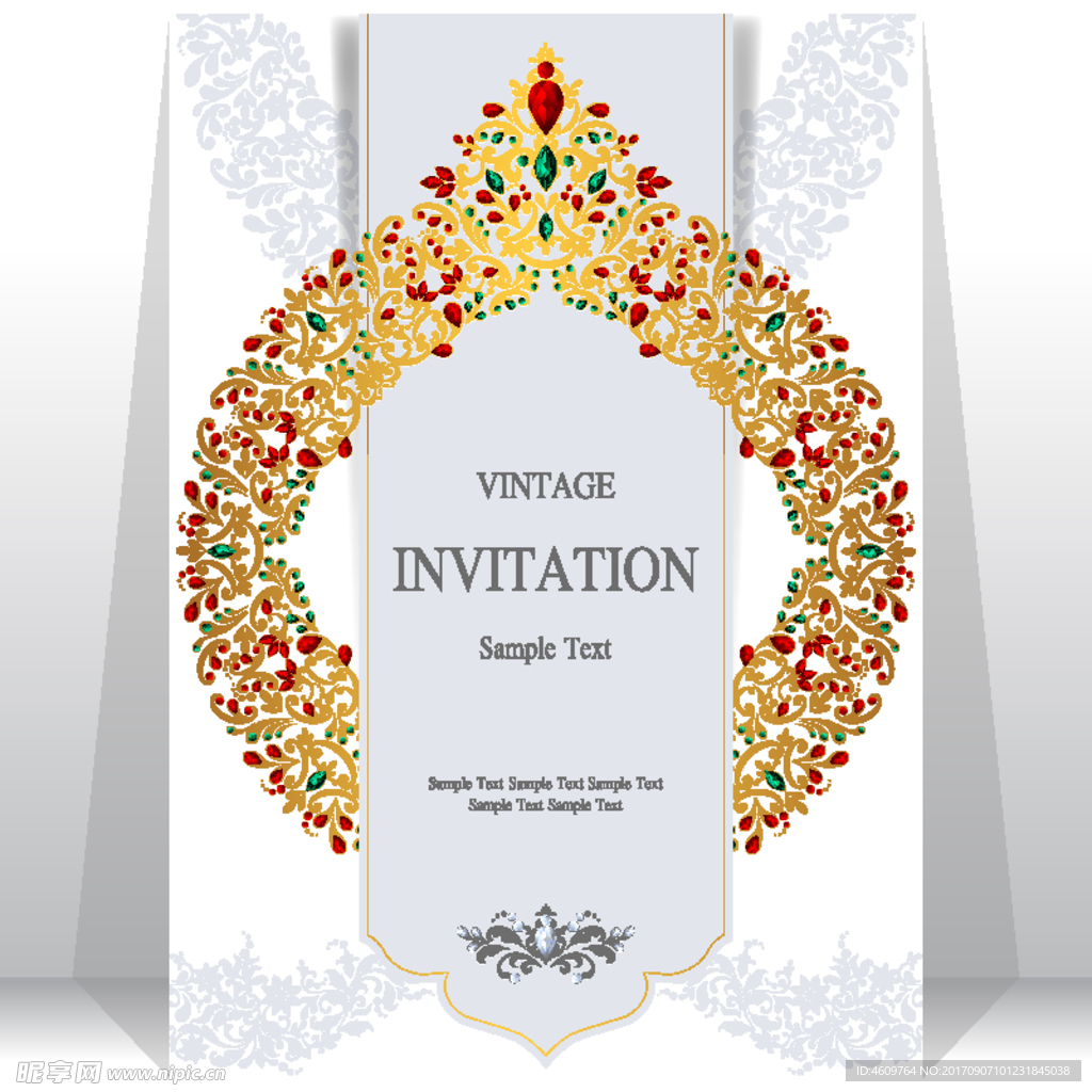 适量欧式邀请函