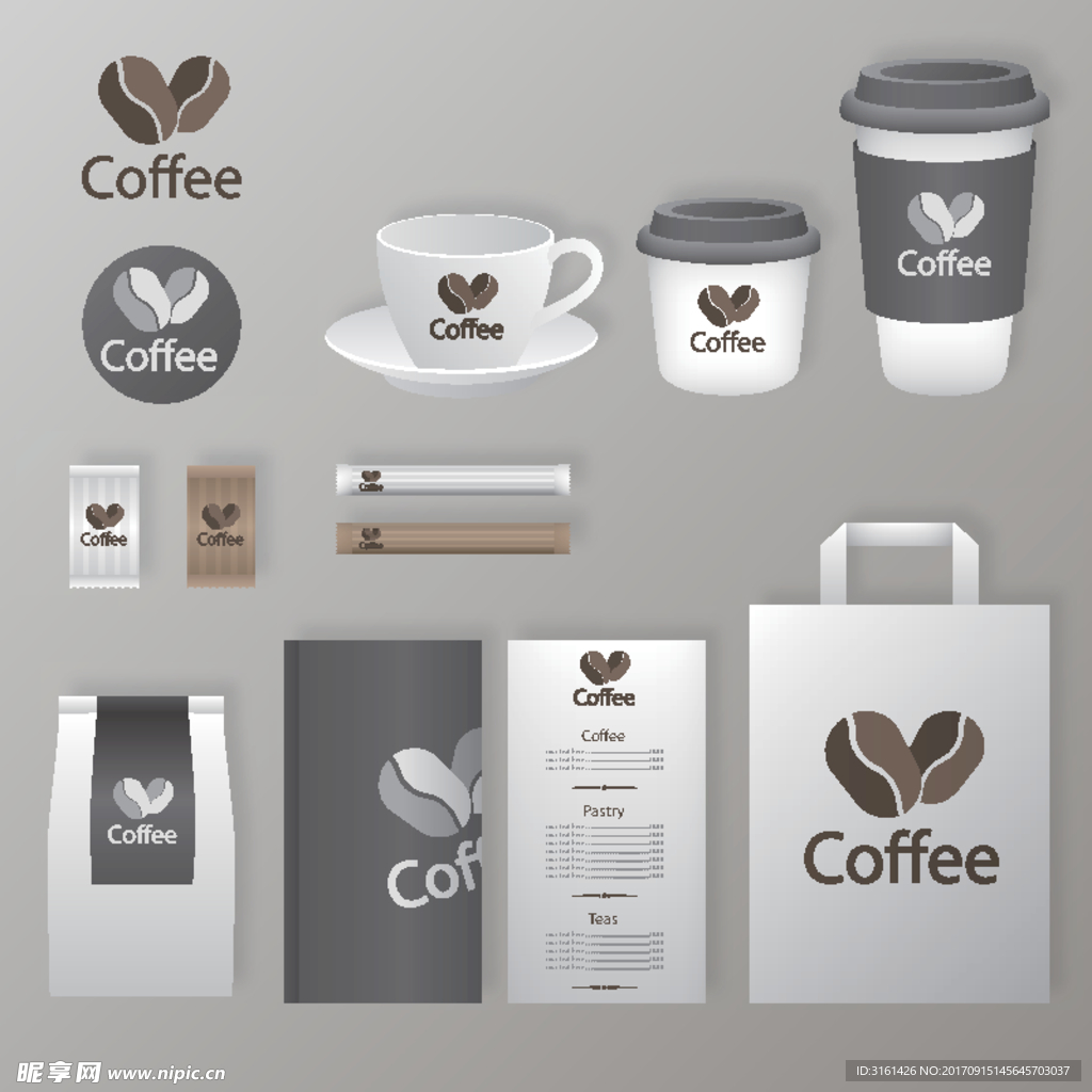 咖啡VI模版