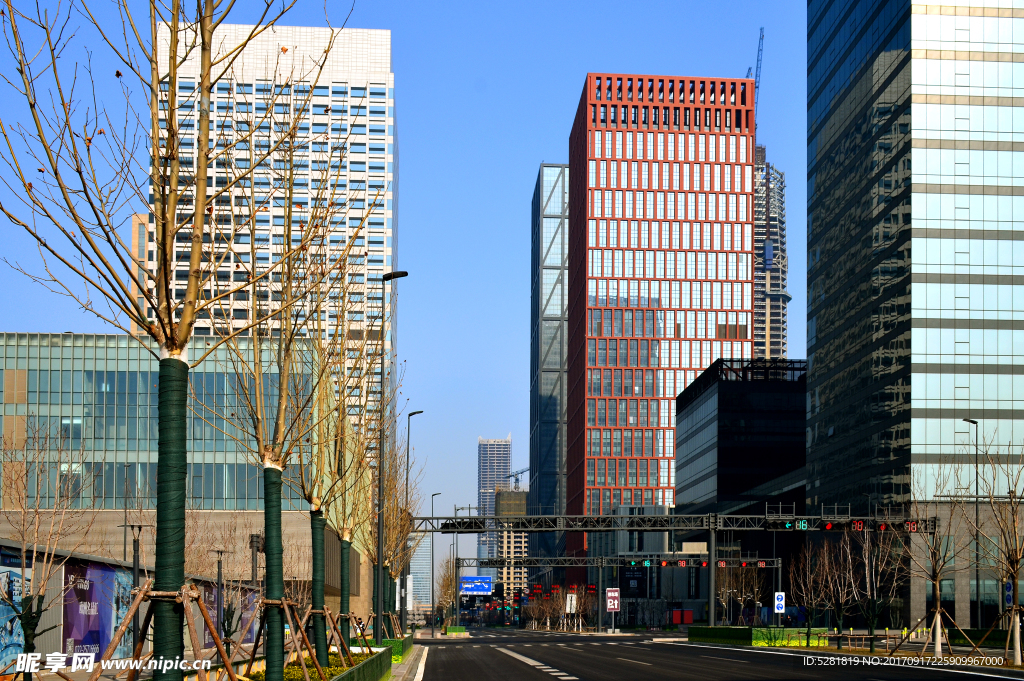 于家堡金融区局部景观