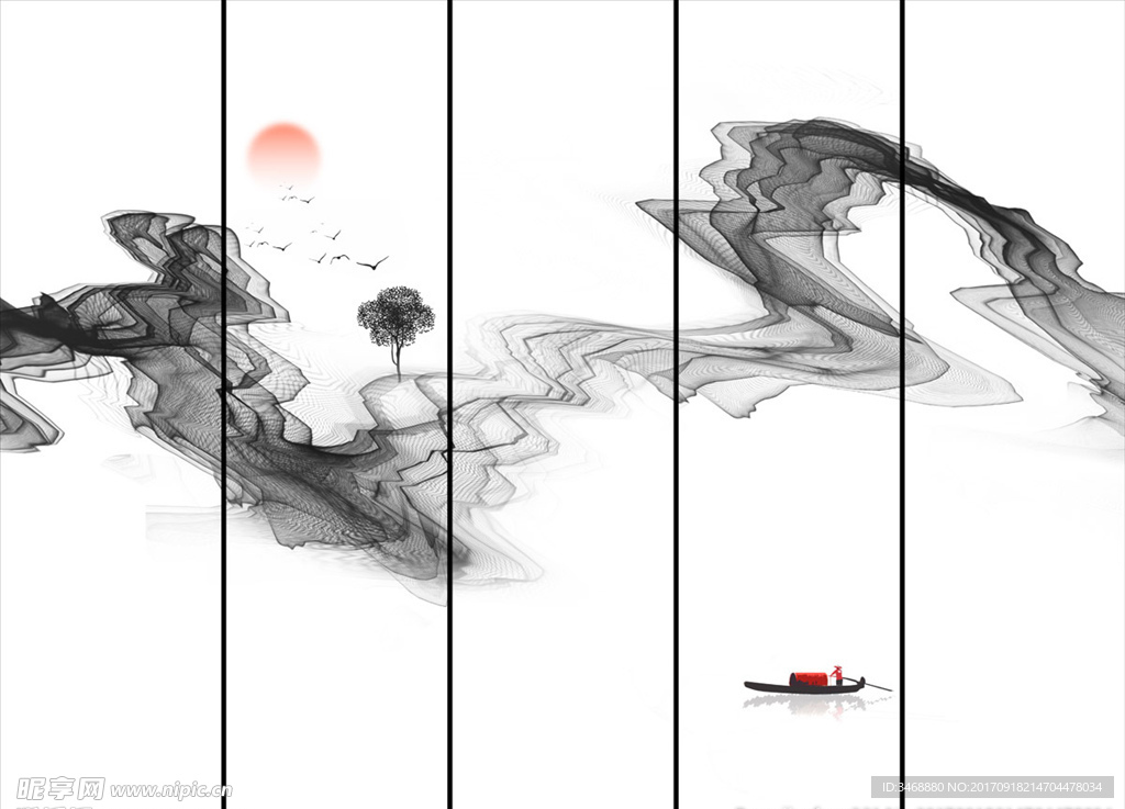 水墨抽象画写意装饰画
