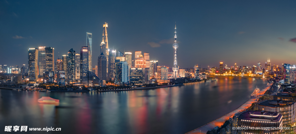 上海  夜景   黄浦江