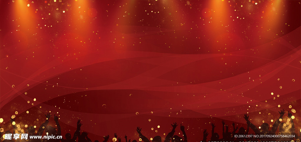 红色缤纷背景