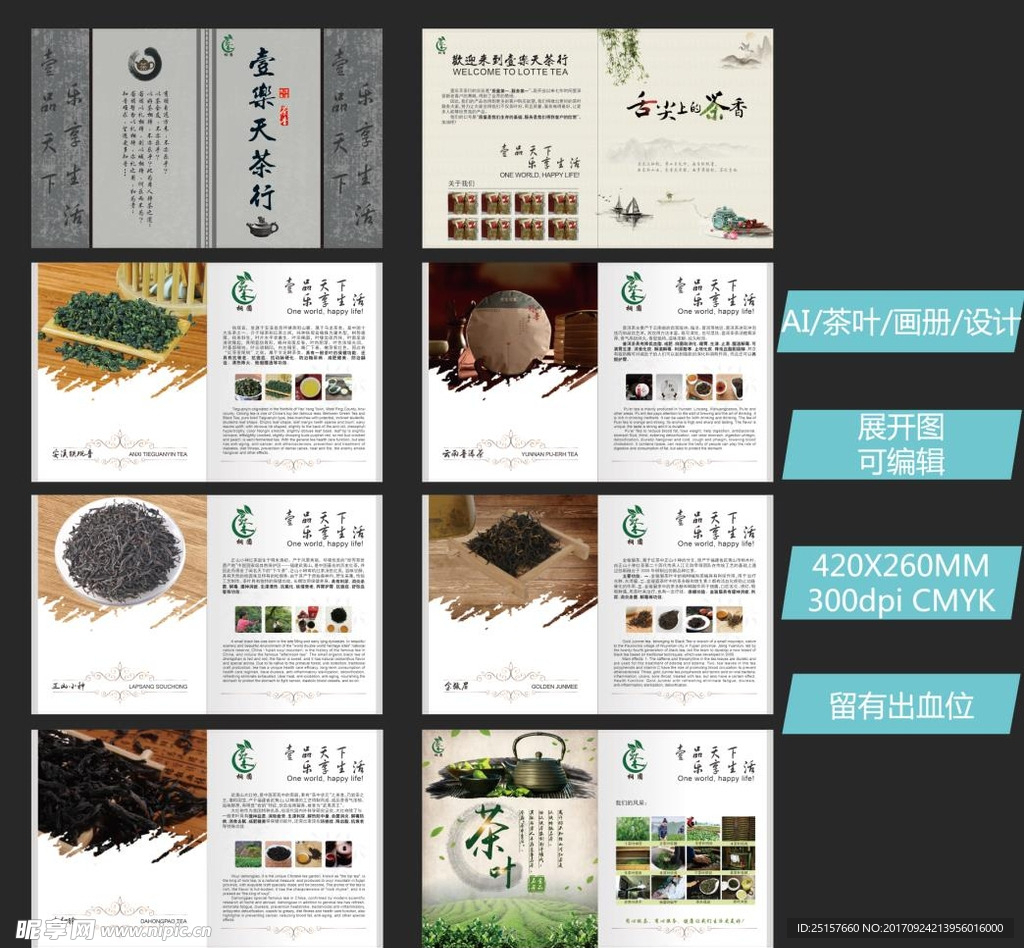 茶叶画册
