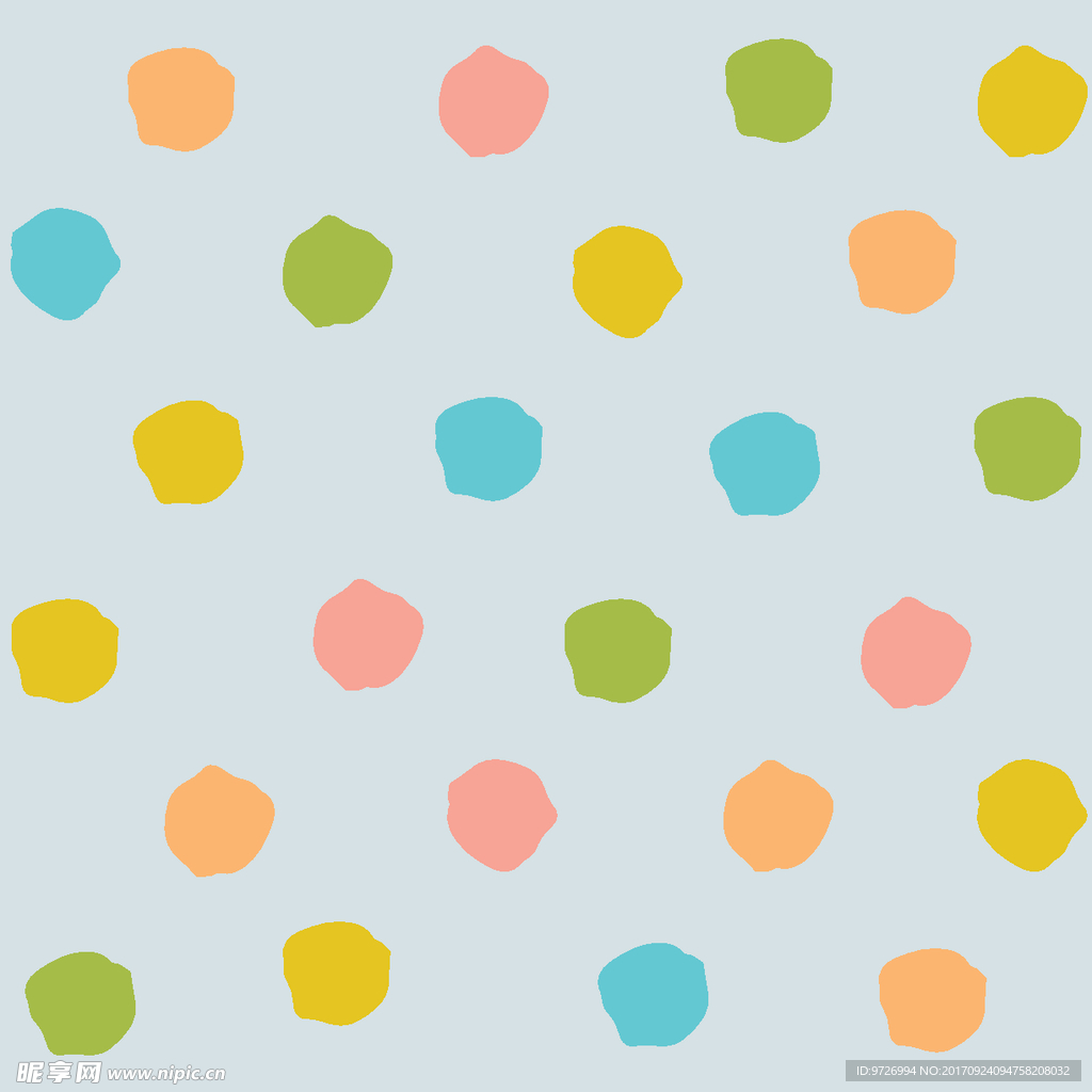 不规则图形四方连续底纹