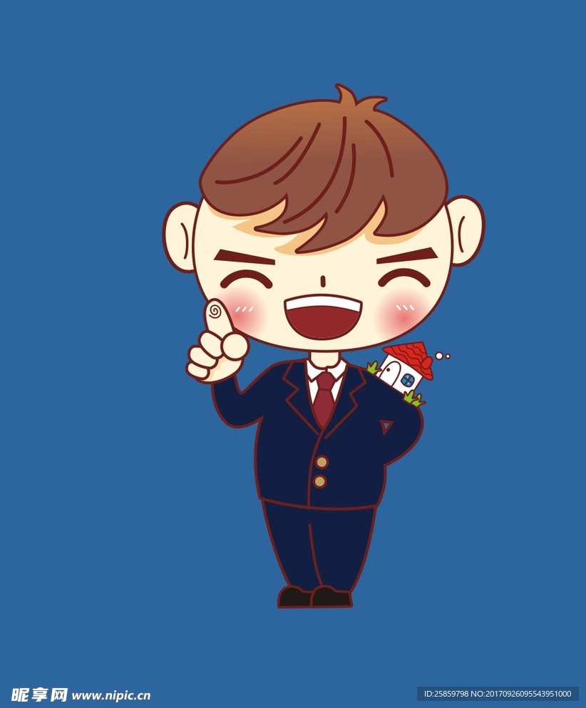 卡通 小胖子  专业房地产