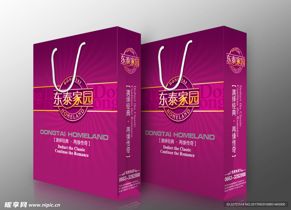东泰家园 房地产   礼品袋
