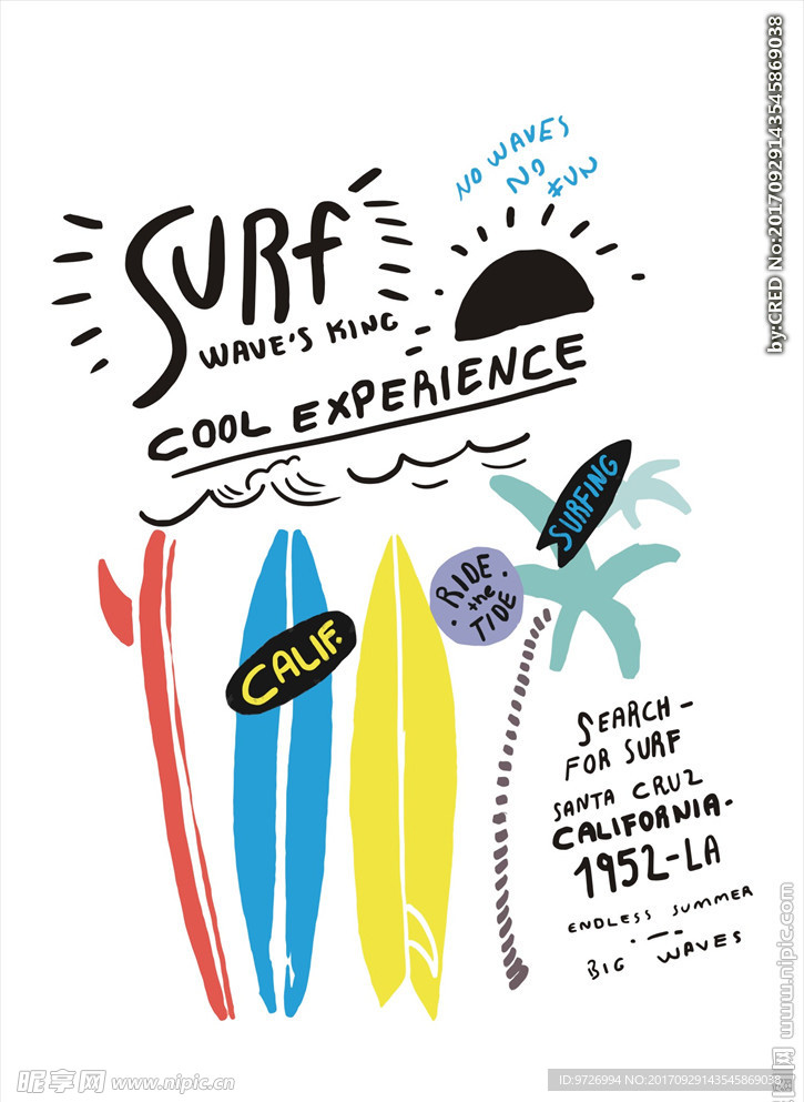 冲浪矢量图下载