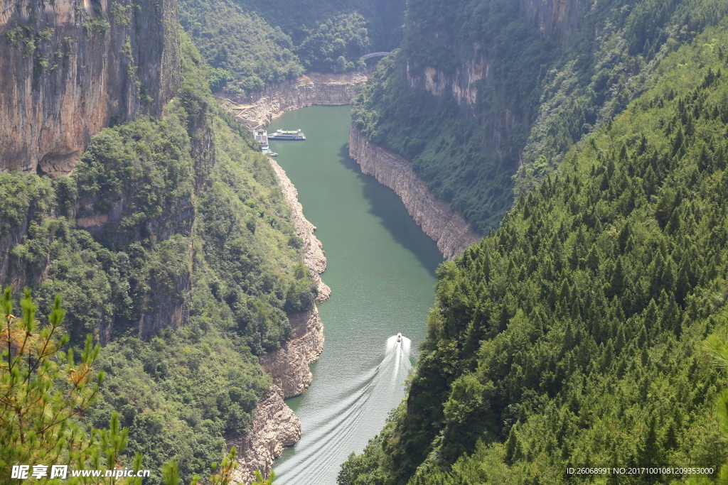 小三峡风景特写