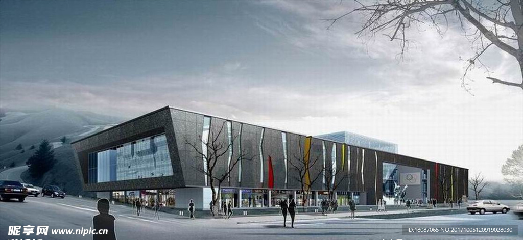 雪景效果图 园林设计 景观设计