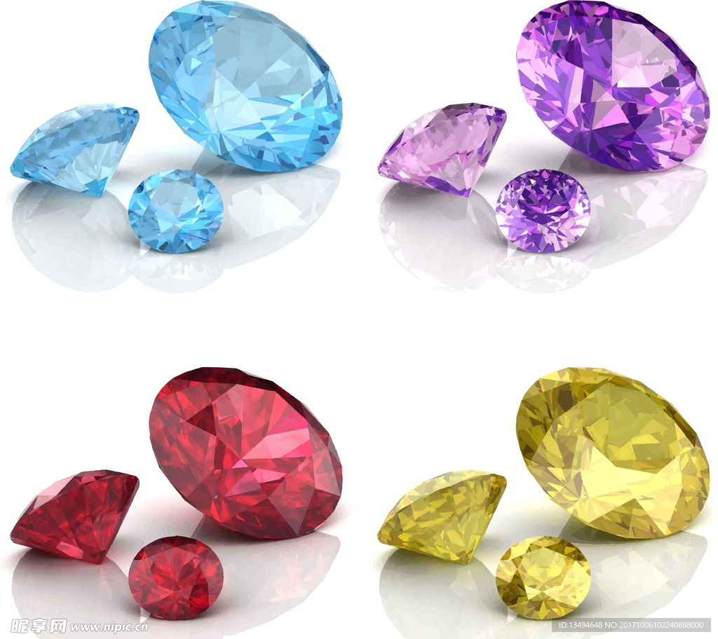 明亮的彩色钻石