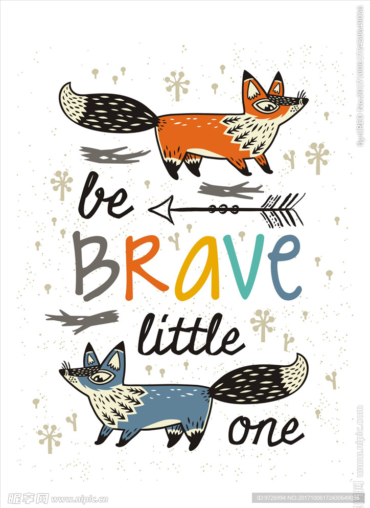 卡通狐狸矢量图下载