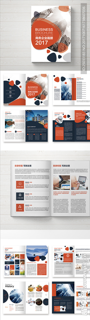 高端大气画册模板