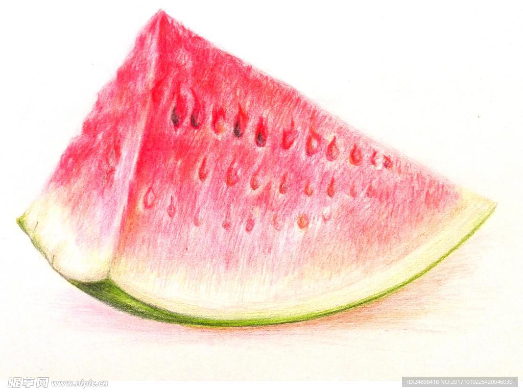 彩铅西瓜