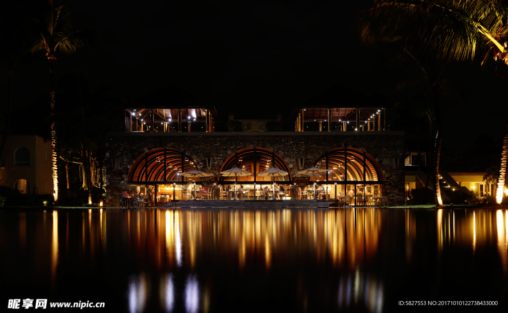 毛里求斯奥瑞格酒店夜景