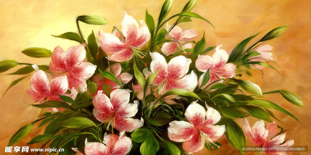 油画 现代 花卉