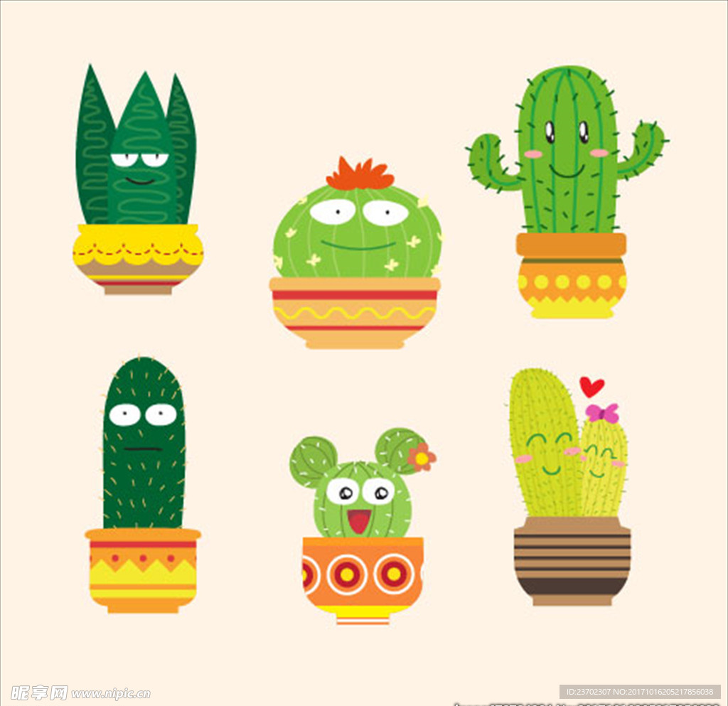 仙人掌卡通人物