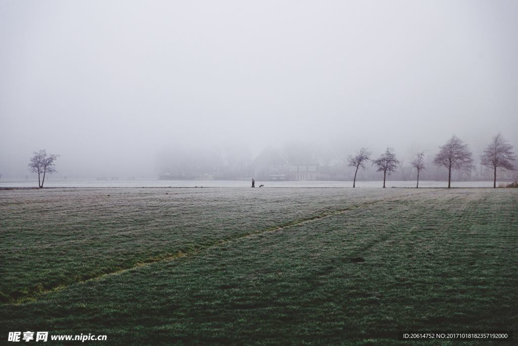 清晨里的户外风景