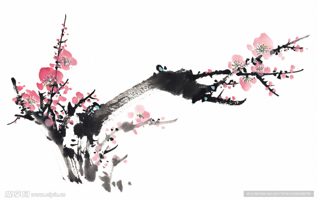 中国画 梅花 传统 绘画 花卉