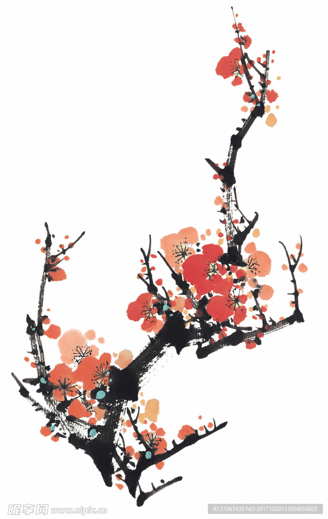 国画花卉图片  梅花