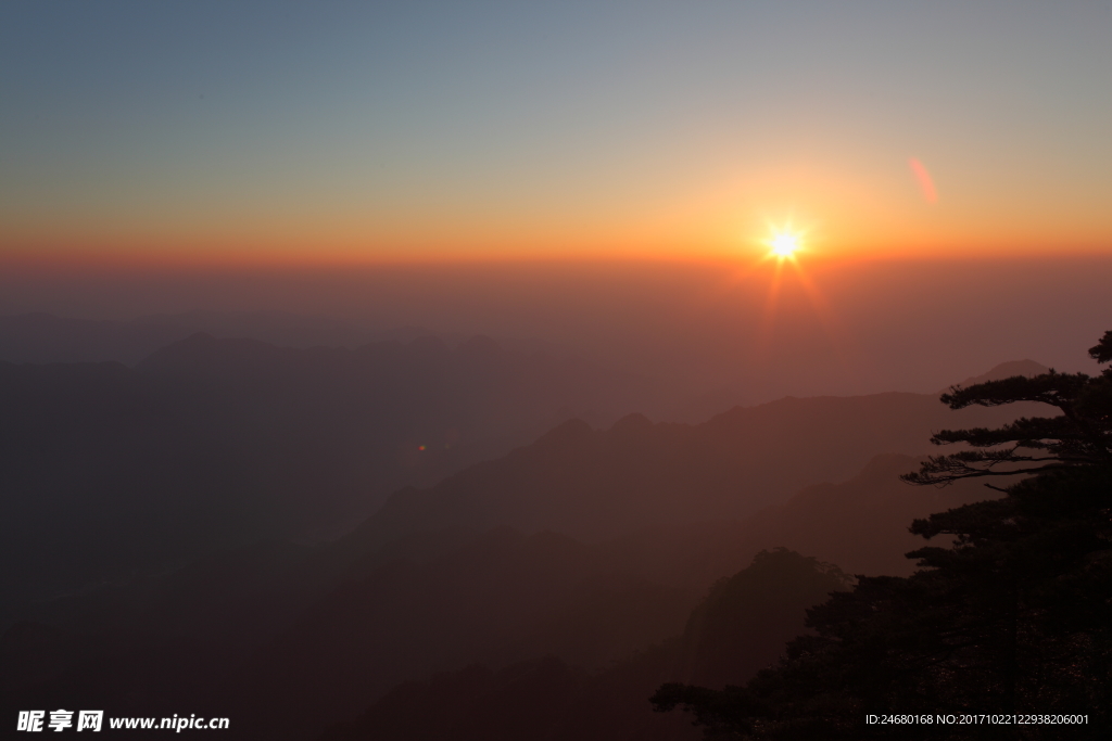 黄山日出