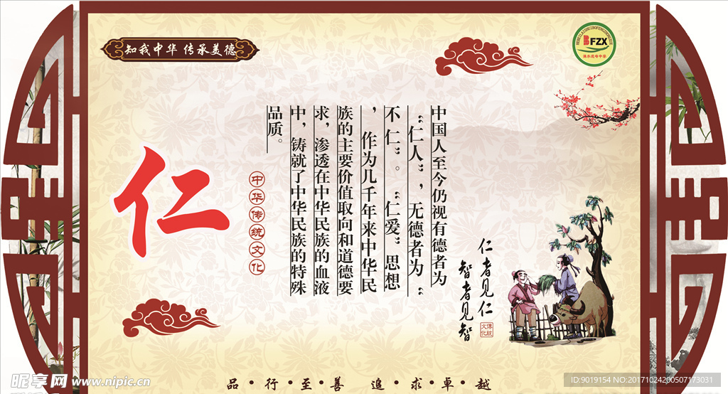 中华传统美德展板