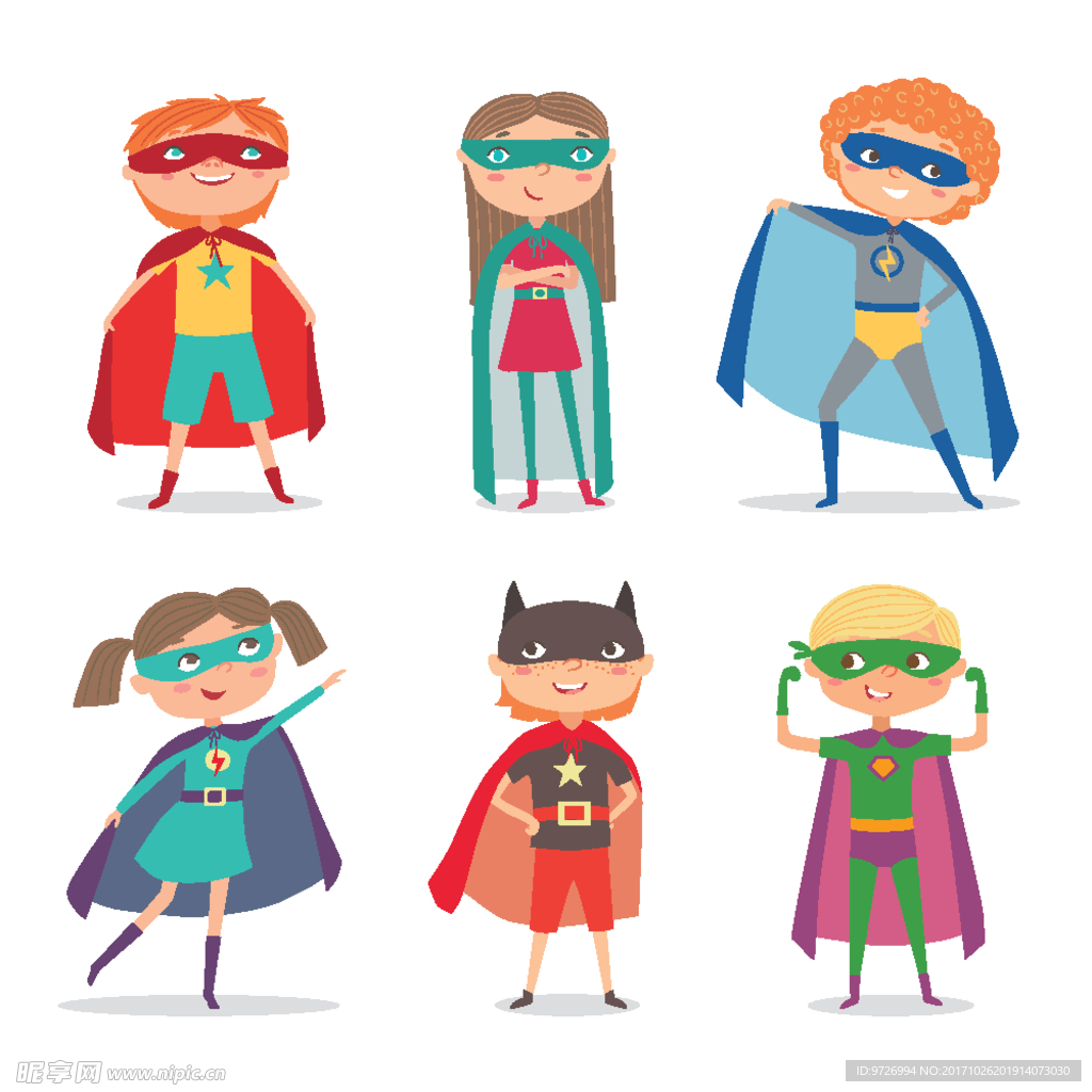 卡通人物矢量图下载