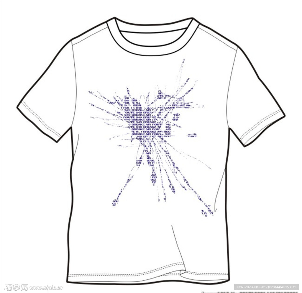 喷墨创意T恤