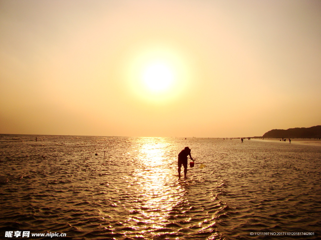 海上夕阳