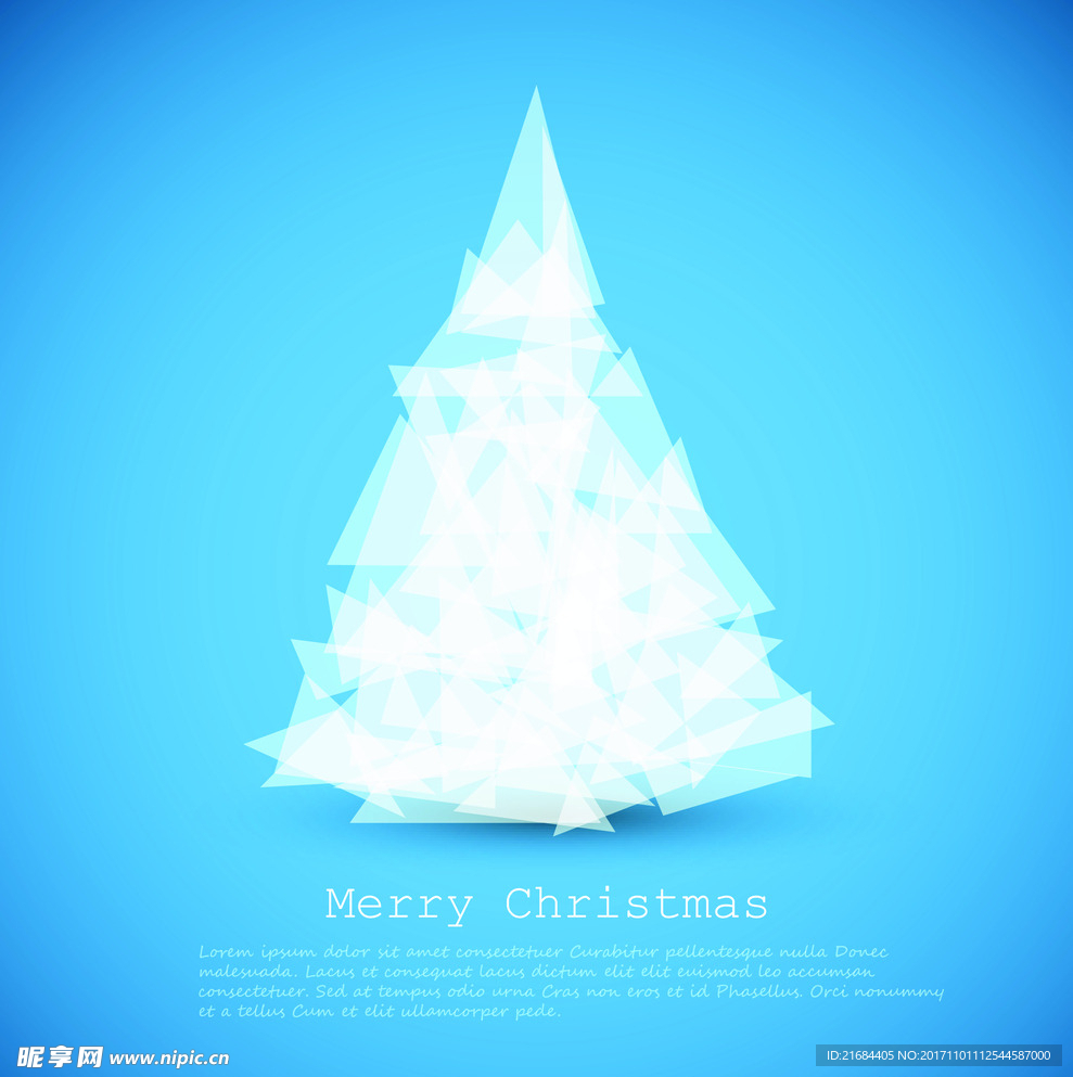 抽象三角圣诞树