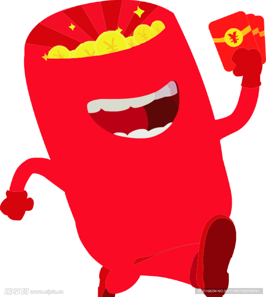 卡通红包小人