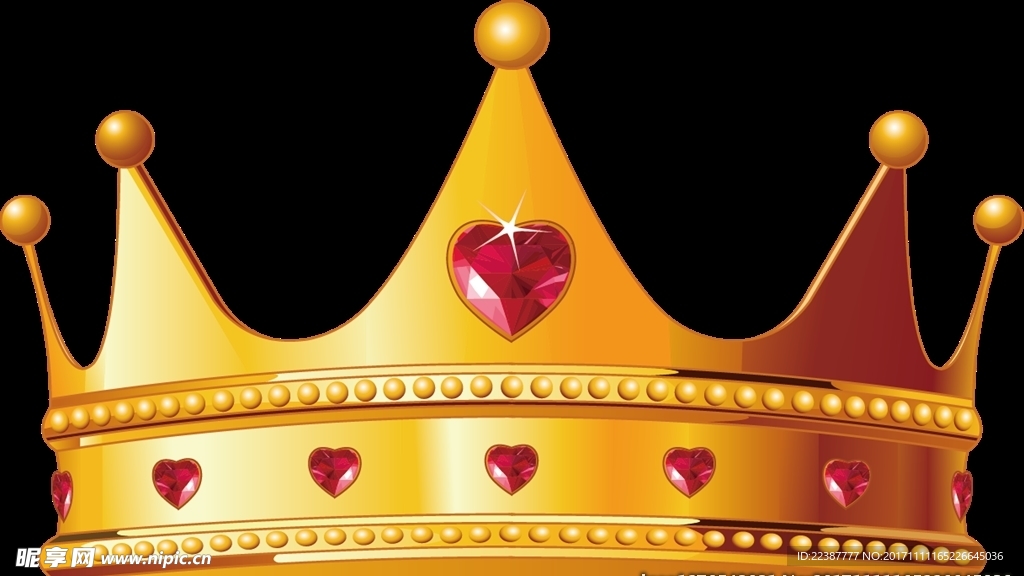 高清晰皇冠矢量图