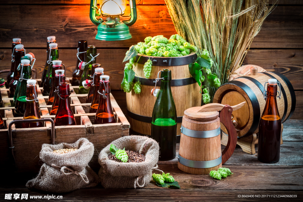 啤酒花桶瓶