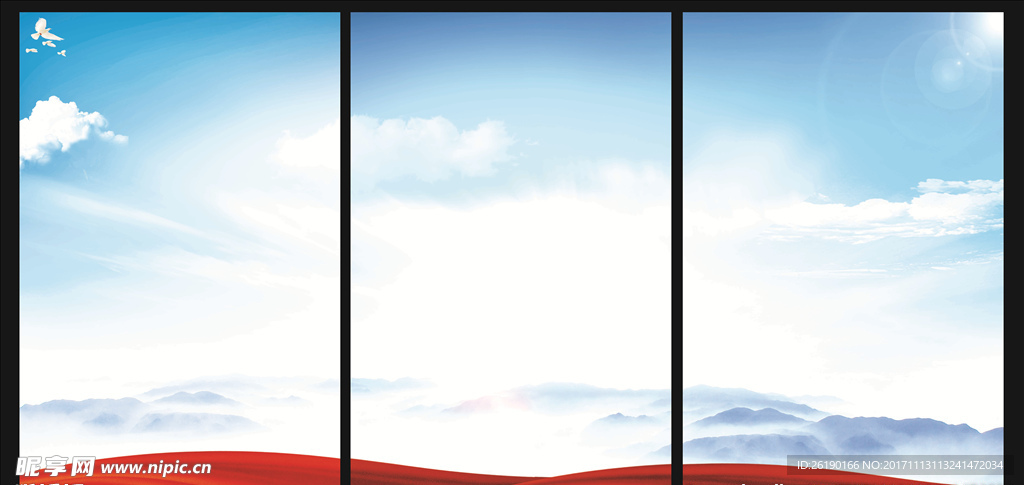 展板 背景  底图  红色大气