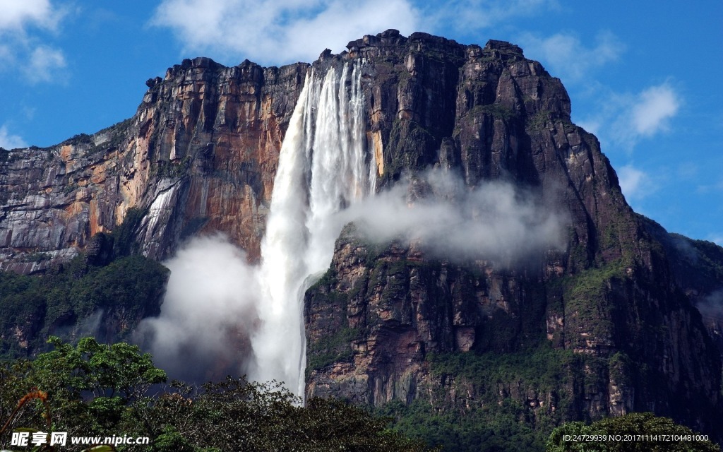 高清壁纸 电脑桌面 瀑布 河流