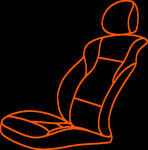 汽车座椅线条图