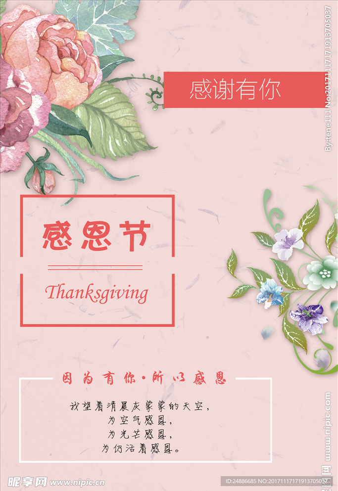 感恩节海报