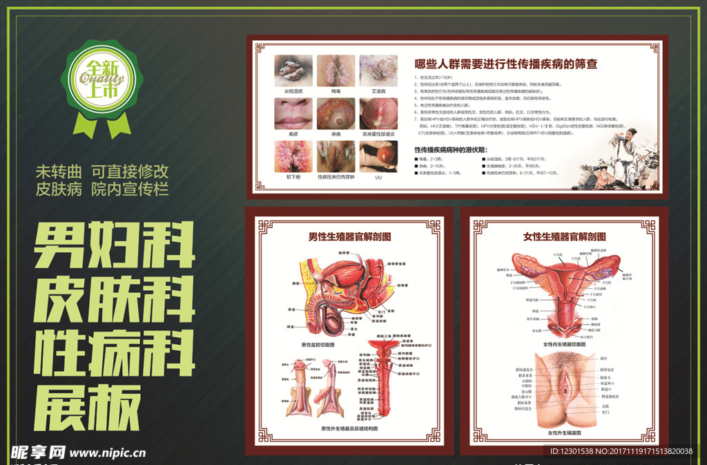 性病科展板