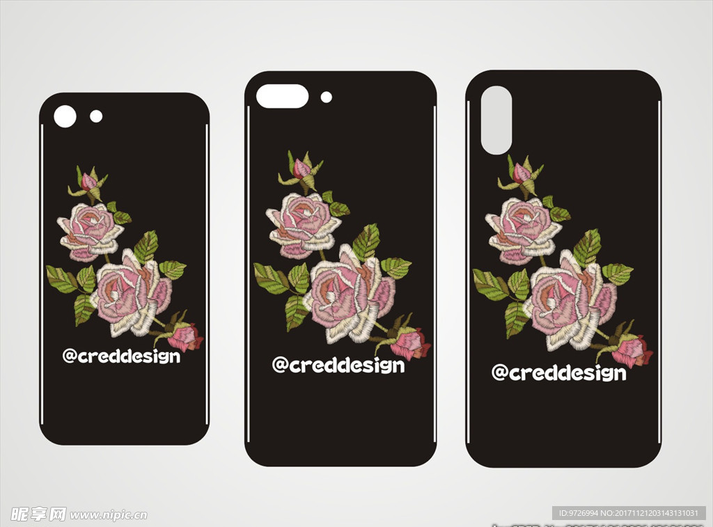 刺绣手机壳图案设计