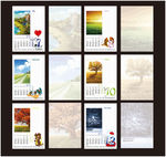 18年7-12月矢量台历模版