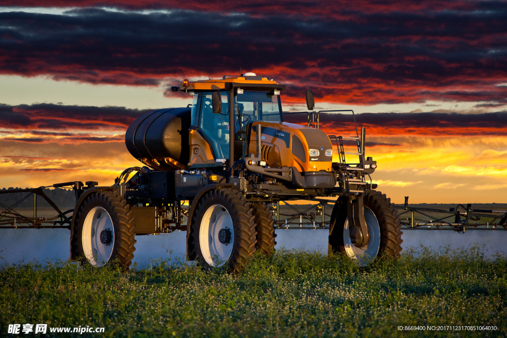日出和日落农机