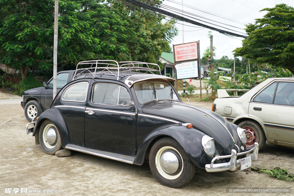 老式甲壳虫复古汽车