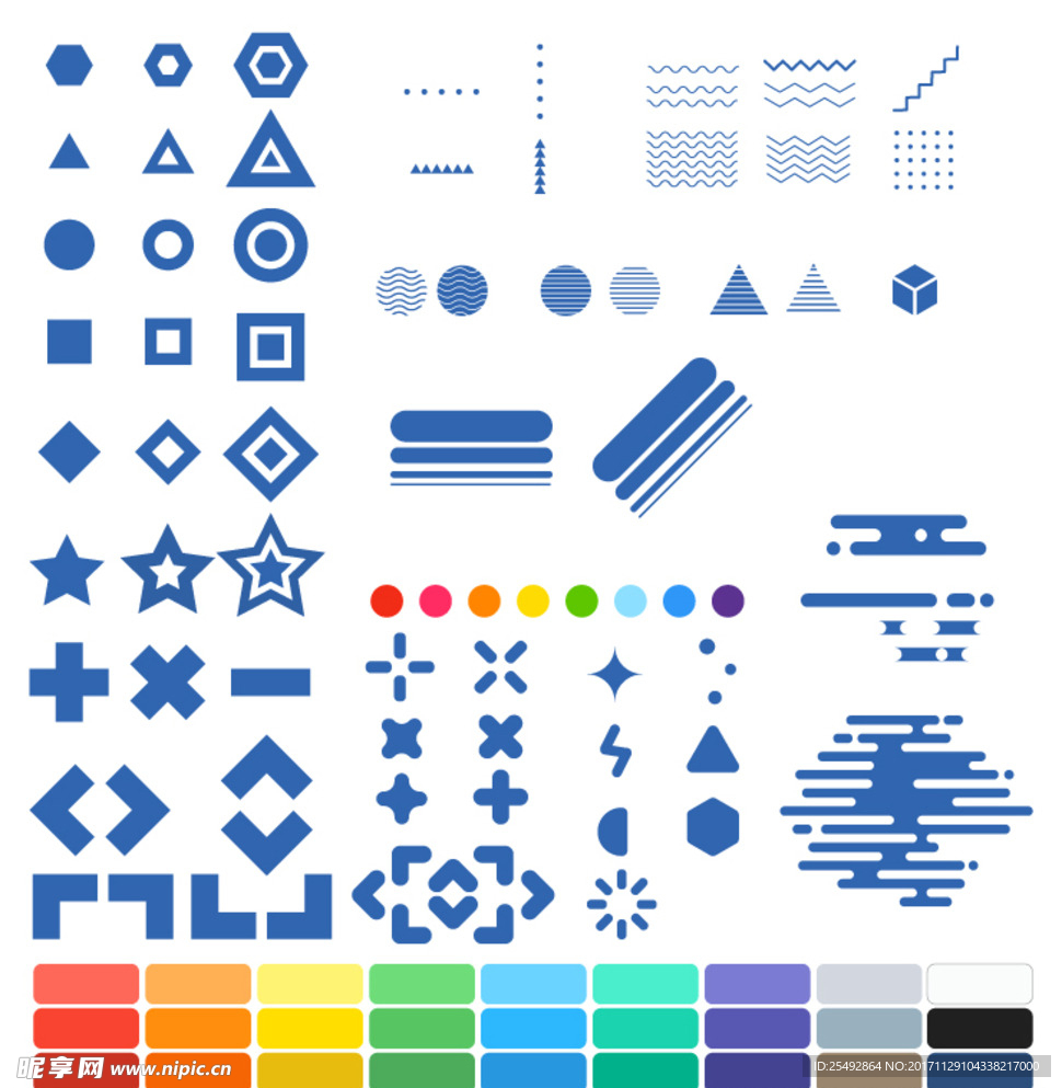 设计元素点缀符号
