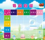 幼儿园每日食谱