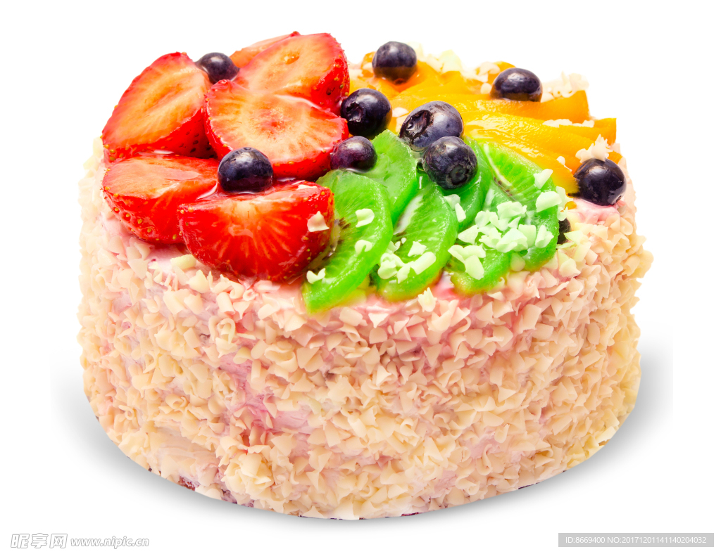 蛋糕水果蓝莓草莓