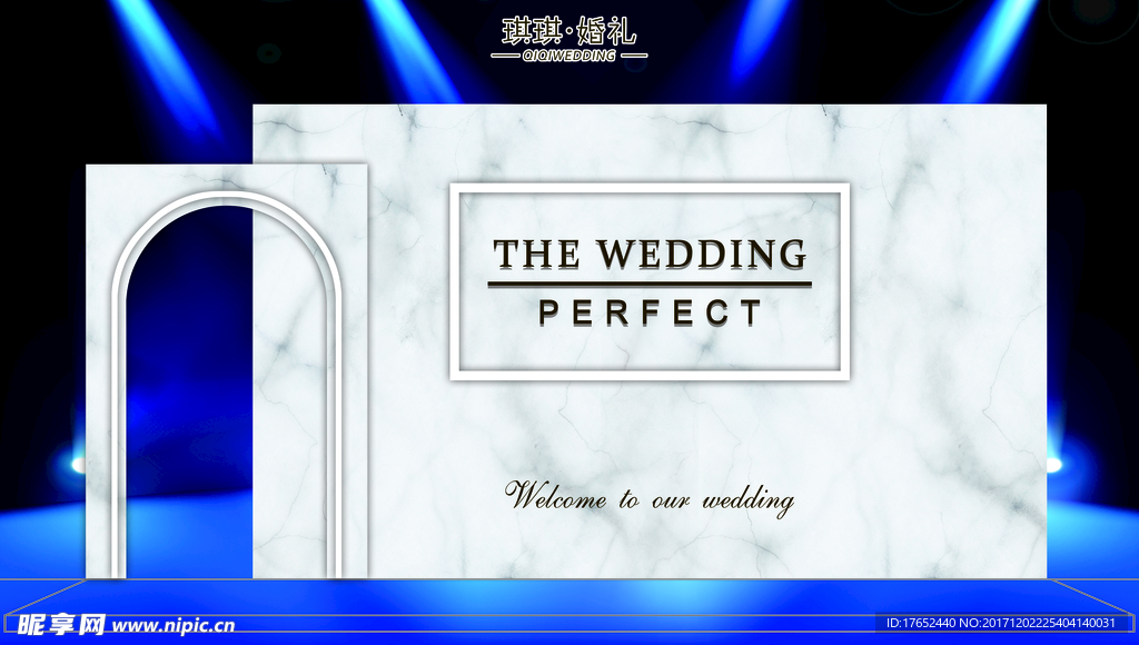 大理石婚礼背景