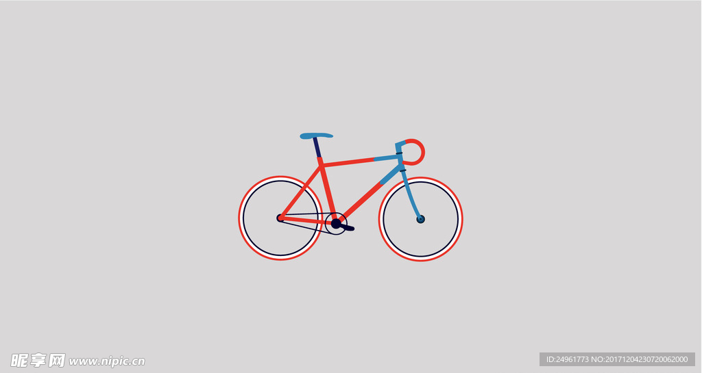 简约自行车桌面